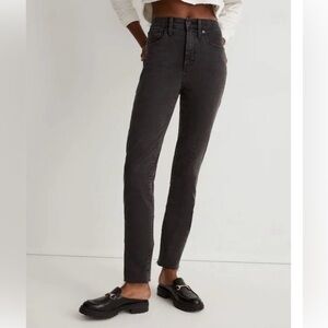 Madewell Stovepipe Black High-Rise Jeans